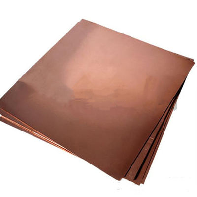 10mm To 2500mm Red Coppery Copper Polished Brass Sheet C10100 C12000