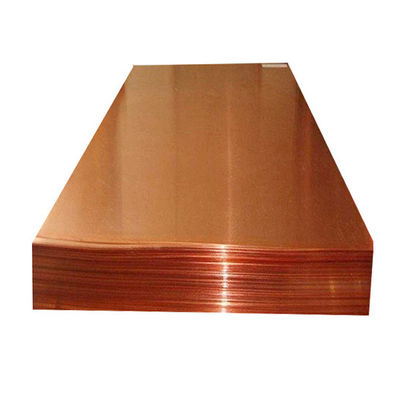 10mm To 2500mm Red Coppery Copper Polished Brass Sheet C10100 C12000