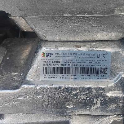 99.7% 99.8% 99.9% شمش آلومینیوم ADC12 JIS Adc12 قیمت شمش برای ریخته گری قالب