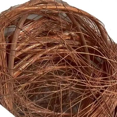 99.99٪ فلز قرمز روشن مس سیم خرد شده صفحه صنعتی