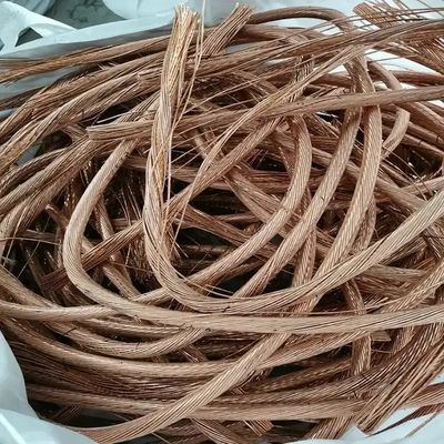 99.99٪ فلز قرمز روشن مس سیم خرد شده صفحه صنعتی