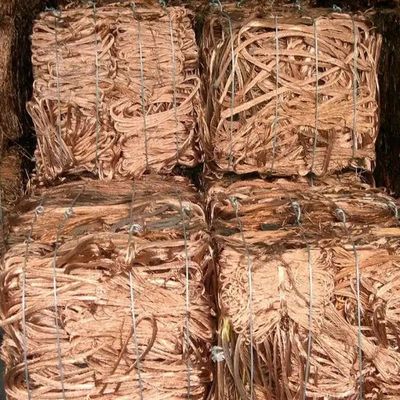 99.99٪ فلز قرمز روشن مس سیم خرد شده صفحه صنعتی